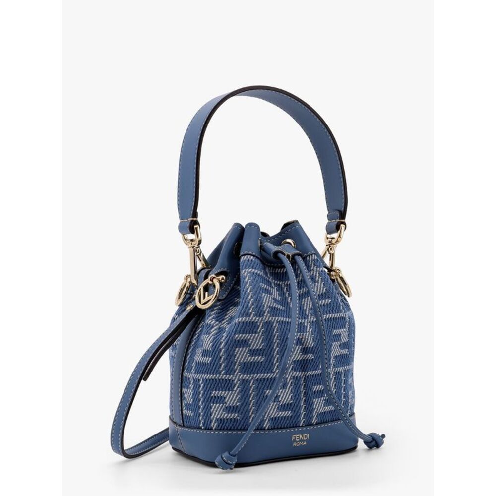 Fendi Women Mon Tresor Ff Jacquard Fabric Bucket Bag - Picture 3 of 5